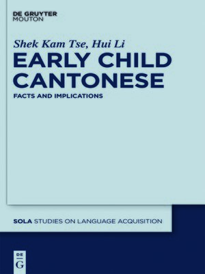 cover image of Early Child Cantonese
